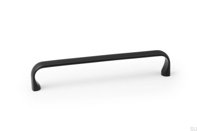 Miig 160 oblong furniture handle, metal, matt black