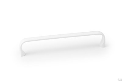 Miig 160 oblong furniture handle, metal, matt white