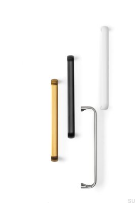 Miig 160 oblong furniture handle, metal, matt white