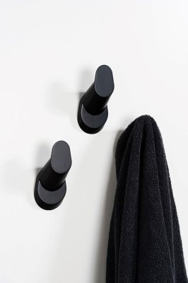 Crestt Metal Wall Hanger, Matte Black