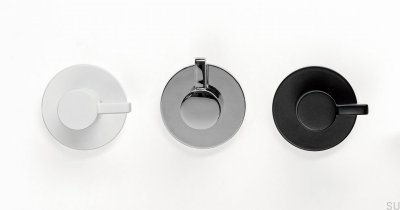 Fin Metal Wall Hanger Matt White