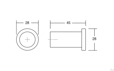 Round Gold Brushed Wall Hanger