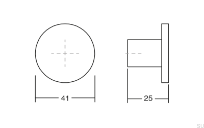 Como Big Metal wall hanger, Matte Black