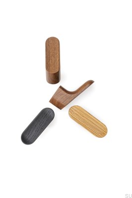 Luv Wood Wooden Wall Hanger Matt Black Lacquered