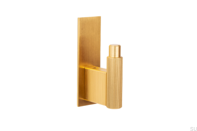 Wall hanger with washer Arpa Plate Aluminum Gold Brushed Dark