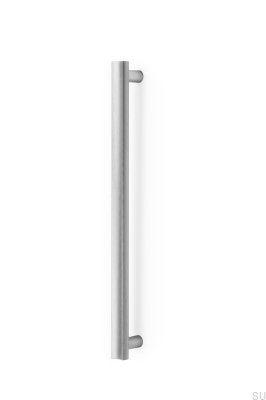 Moon Big 384 Single-sided Elongated Furniture Handle Aluminum Silver Brushed