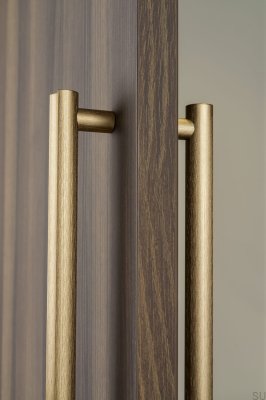 Moon Big 384 Single-sided Elongated Furniture Handle Brushed Gold Cava