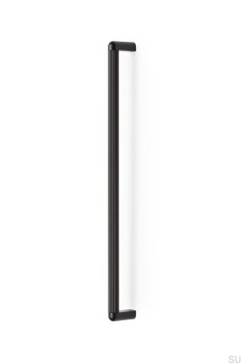 Oblong furniture handle Riss Big 480 Aluminum Brown