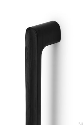 Double-sided furniture handle Luv Wood 992 Wooden Black Matt