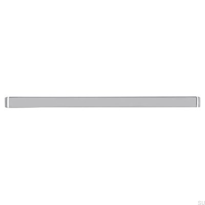 Oblong furniture handle 2563 160 Polished Silver