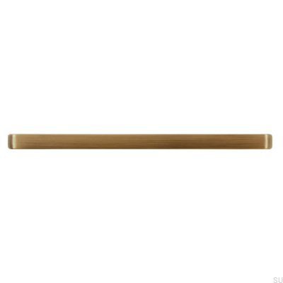 Oblong furniture handle 2563 160 Brushed Gold Metal