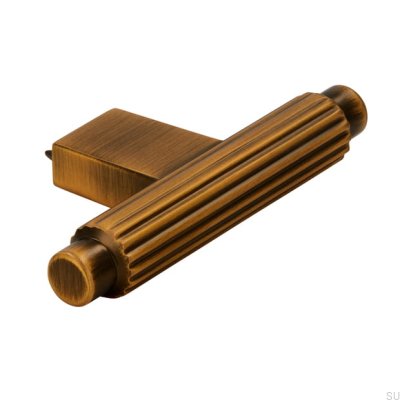 T-Bar 2594 Antique Brushed Gold Furniture Knob