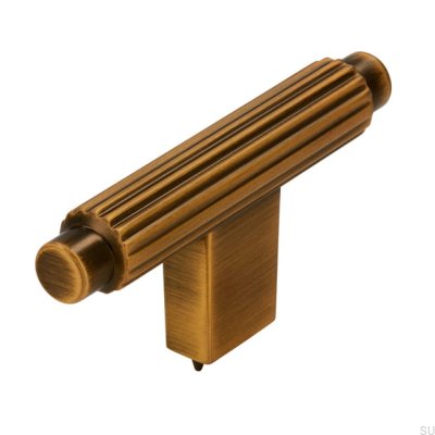 T-Bar 2594 Antique Brushed Gold Furniture Knob