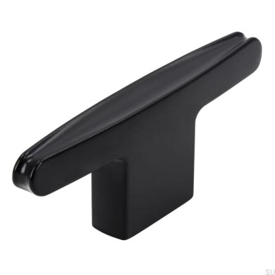 Furniture knob T-Bar 2570 16 Metal, Matte Black