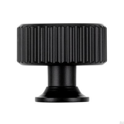 Furniture knob 2596 Matte Black Metal