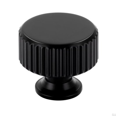 Furniture knob 2596 Matte Black Metal