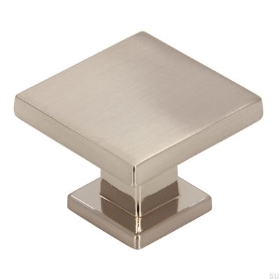 Furniture knob 2506 30 Brushed Silver