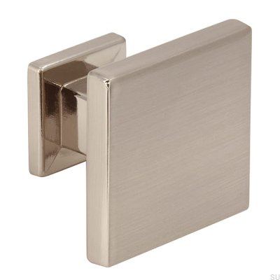 Furniture knob 2506 30 Brushed Silver