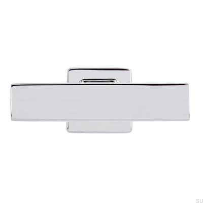 T-Bar 2520 furniture knob, polished chrome