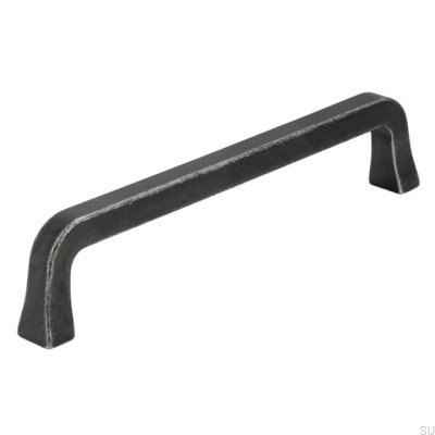 Oblong furniture handle 2525 128 Antique Iron