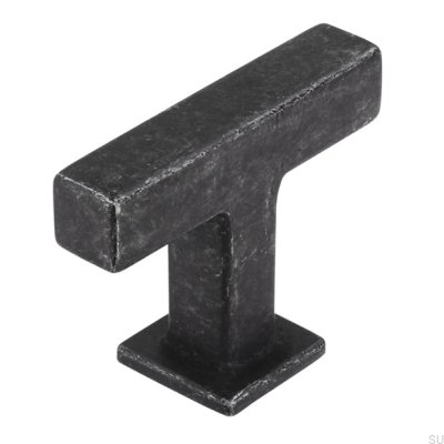T-Bar 2520 Antique Iron Furniture Knob