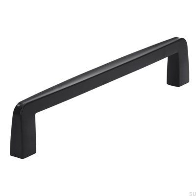 Oblong furniture handle 2570 160 Matt Black