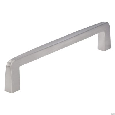 Oblong furniture handle 2570 160 Brushed Silver