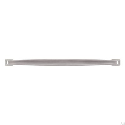 Oblong furniture handle 2570 160 Brushed Silver