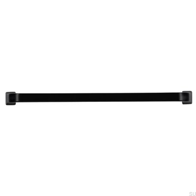 Oblong furniture handle 2525 160 Metal, Matte Black