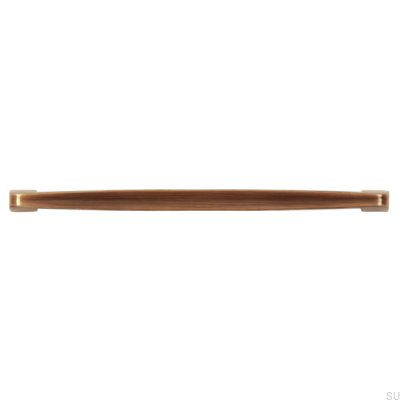 Oblong furniture handle 2570 160 Antique Gold Brushed