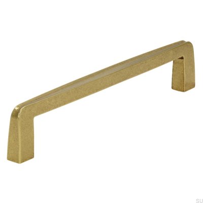 Oblong furniture handle 2570 160 Antique Gold