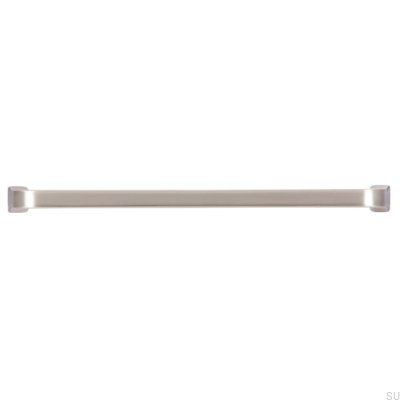 Oblong furniture handle 2525 160 Brushed Silver