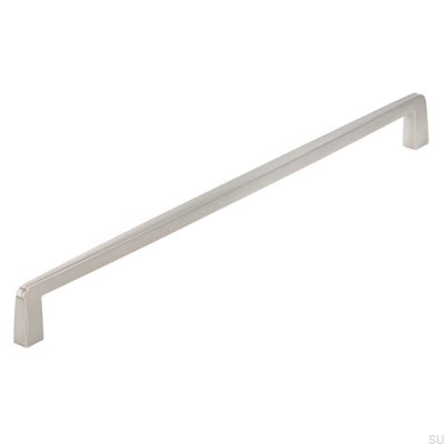 Oblong furniture handle 2570 320 Brushed Silver