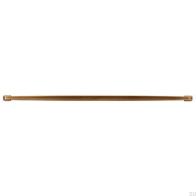 Oblong furniture handle 2570 320 Antique Gold Brushed