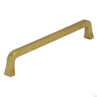 Oblong furniture handle 2525 160 Antique Gold Brushed