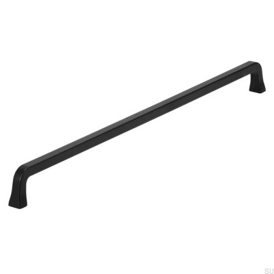 Oblong furniture handle 2525 320 Metal, Matte Black