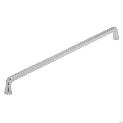 Oblong furniture handle 2525 320 Polished chrome