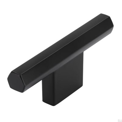 Furniture knob T-Bar 2571 16 Matte Black