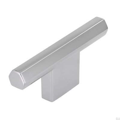 T-Bar 2571 16 furniture knob, polished chrome