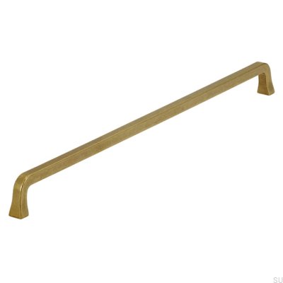 Oblong furniture handle 2525 320 Antique Gold Brushed