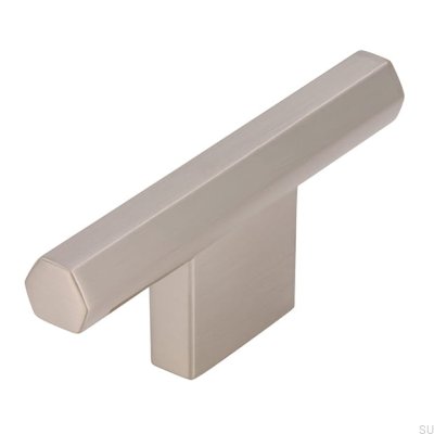 T-Bar 2571 16 furniture knob, brushed silver