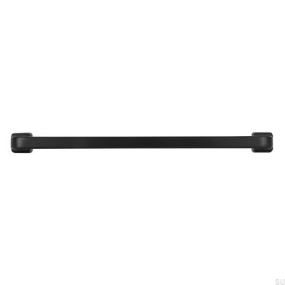 Oblong furniture handle 2536 160 Metal Black Matt