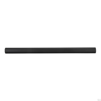 Oblong furniture handle 2571 160 Matt Black