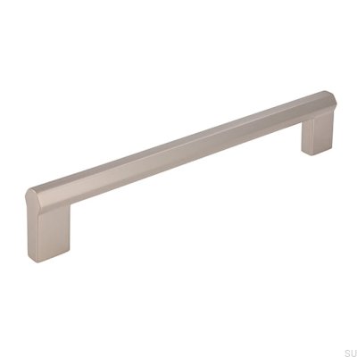 Oblong furniture handle 2571 160 Brushed Silver