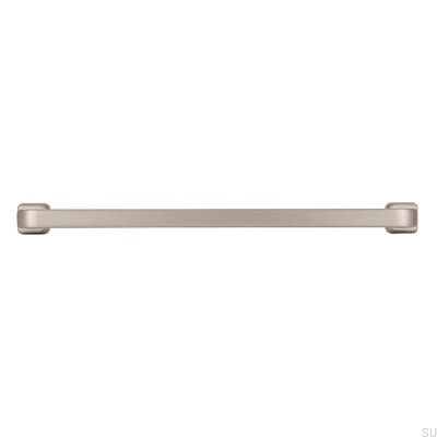 Oblong furniture handle 2536 160 Brushed Silver