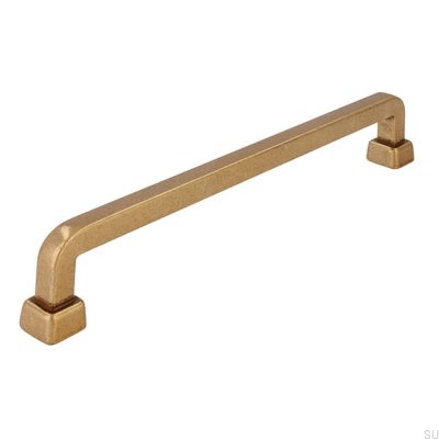 Oblong furniture handle 2536 160 Antique Gold