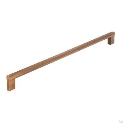 Oblong furniture handle 2571 320 Antique Gold Brushed