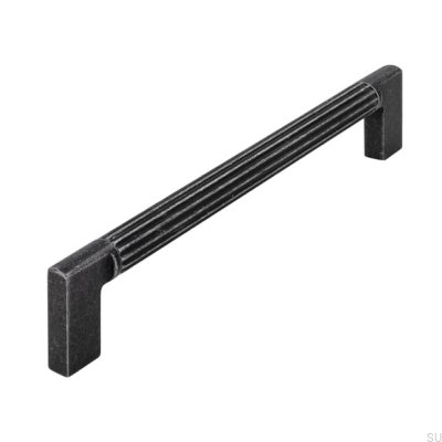 Oblong furniture handle 2591 160 Antique Iron