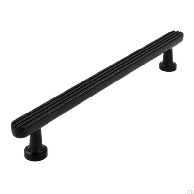 Oblong furniture handle 2587 160 Matt Black