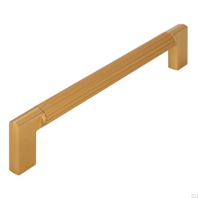 Oblong furniture handle 2591 160 Brushed Gold